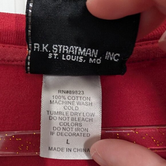 Harley Davidson Live to Ride T Shirt Mens Size Large Red Cotton Wilkesboro NC - Picture 7 of 12